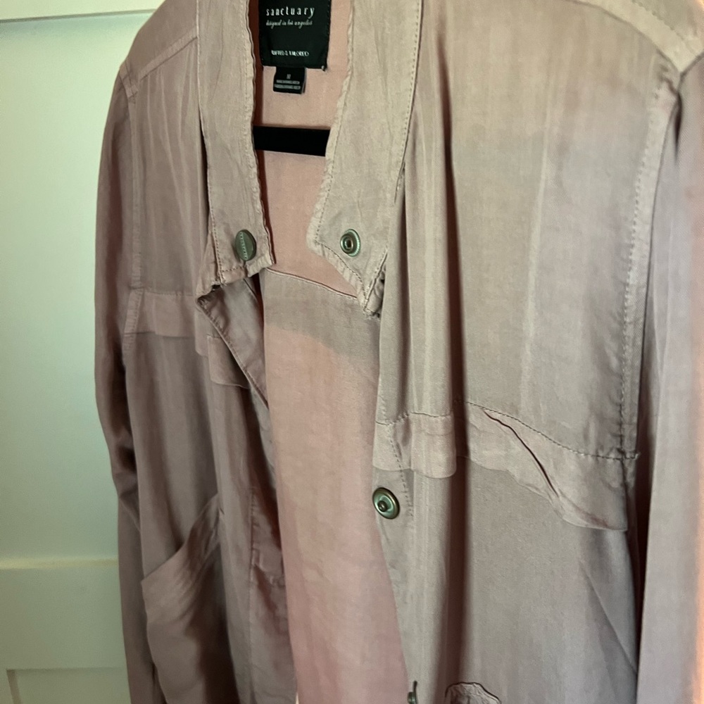 Sanctuary bomber jacket in rosy mauve